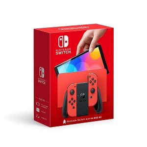 본체 Nintendo Switch(OLED 모델) 마리오 레드 (강화유리 액정필름 증정)
